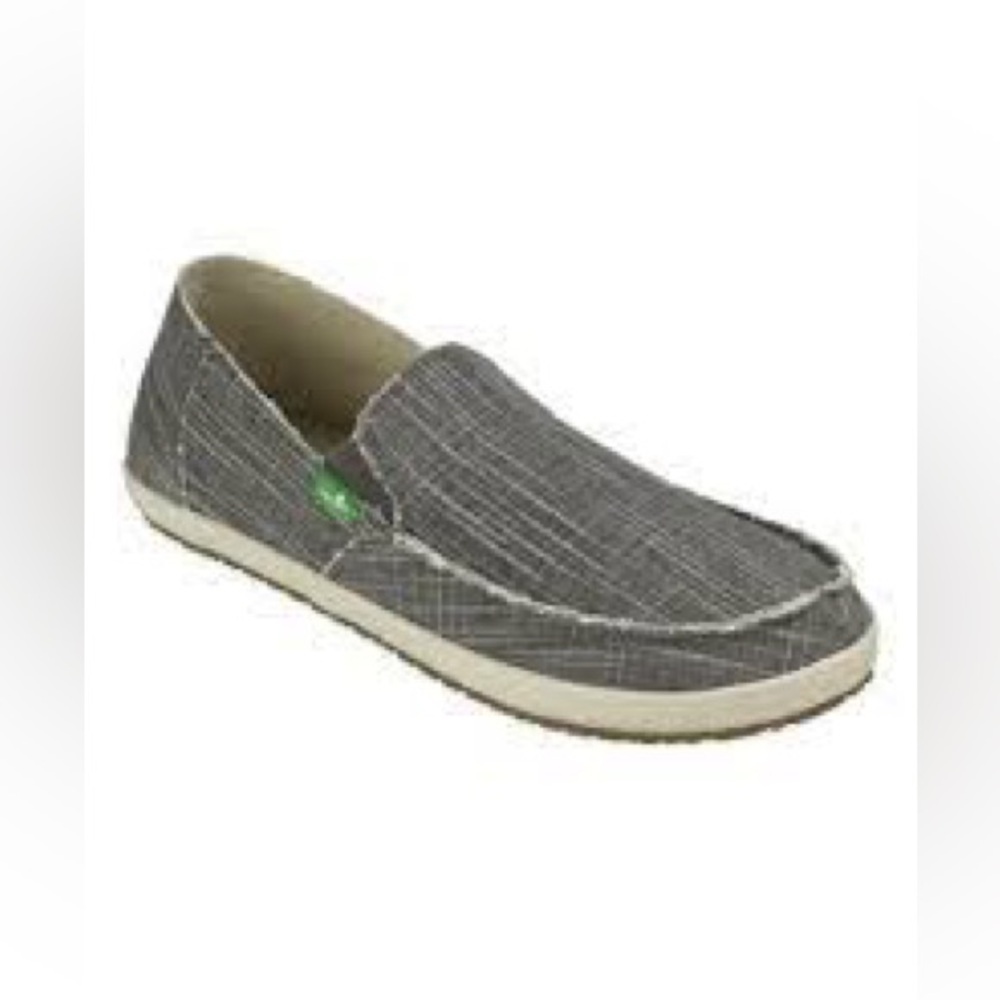 Sanuk Rounder Hobo loafers slip on shoes gray size 9